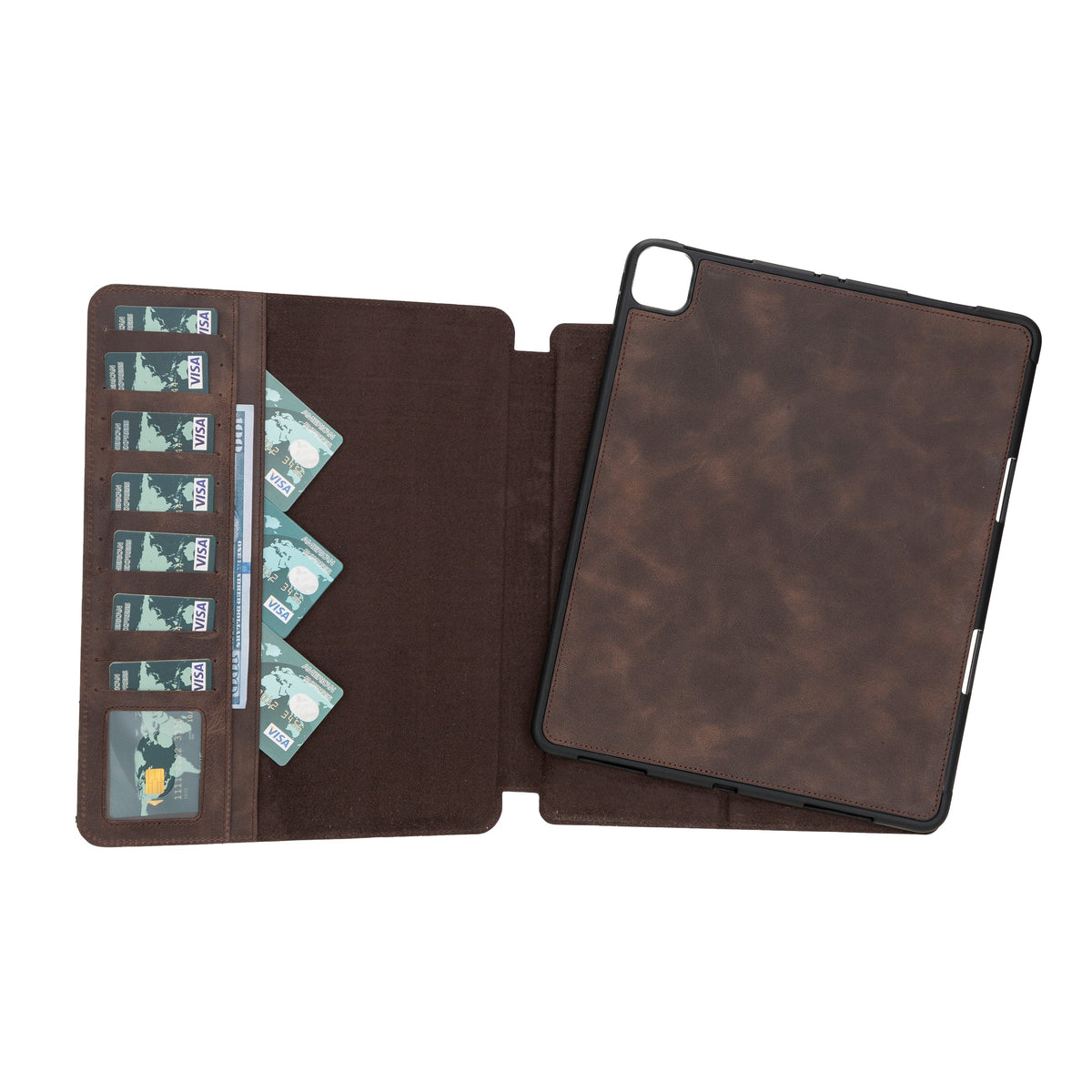 Apple iPad Pro 7th Generation 13 inch Genuine Leather Wallet Case (2024) Eto