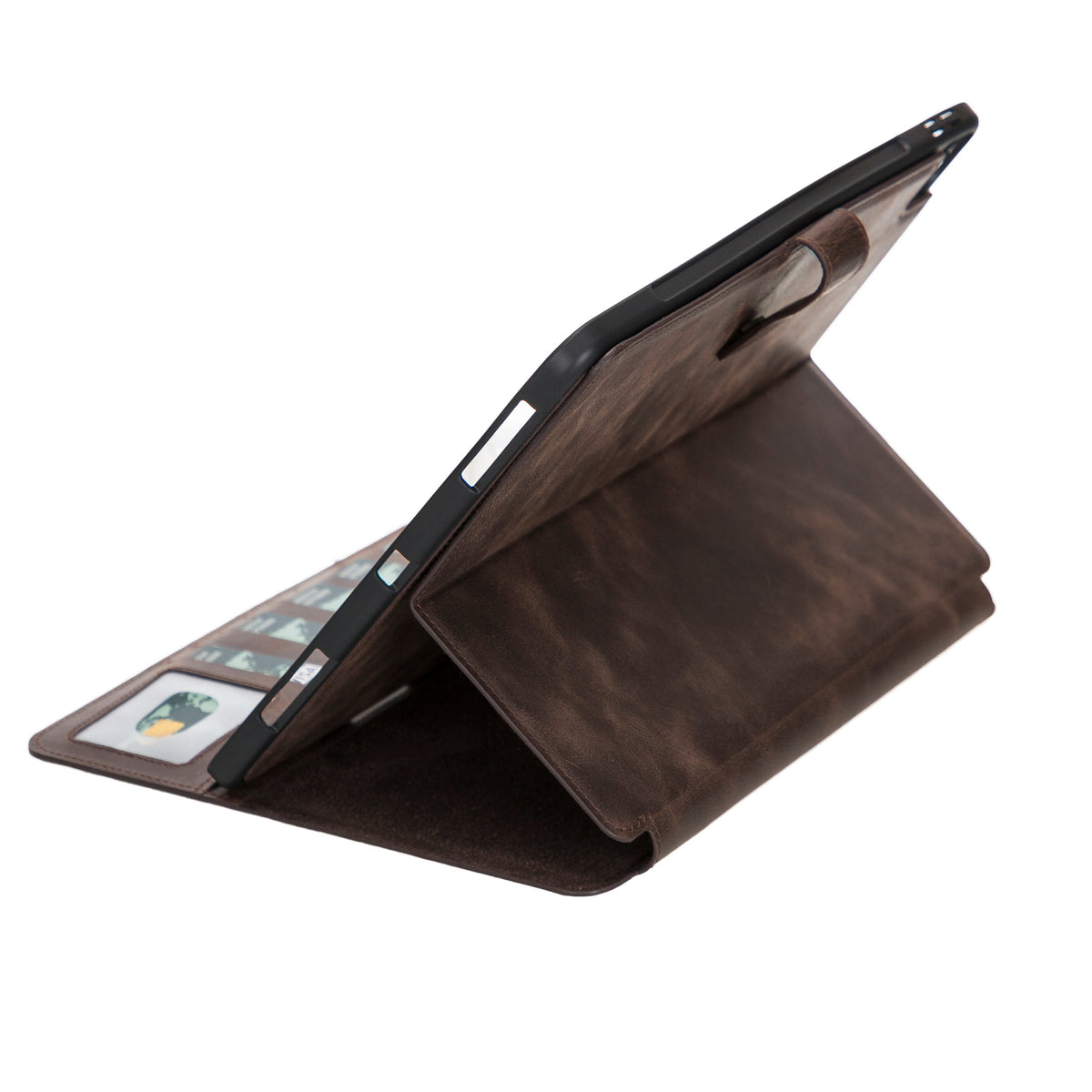 Apple iPad Pro 7th Generation 13 inch Genuine Leather Wallet Case (2024) Eto