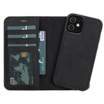 Liluri iPhone 12 Mini Detachable Leather Wallet Case