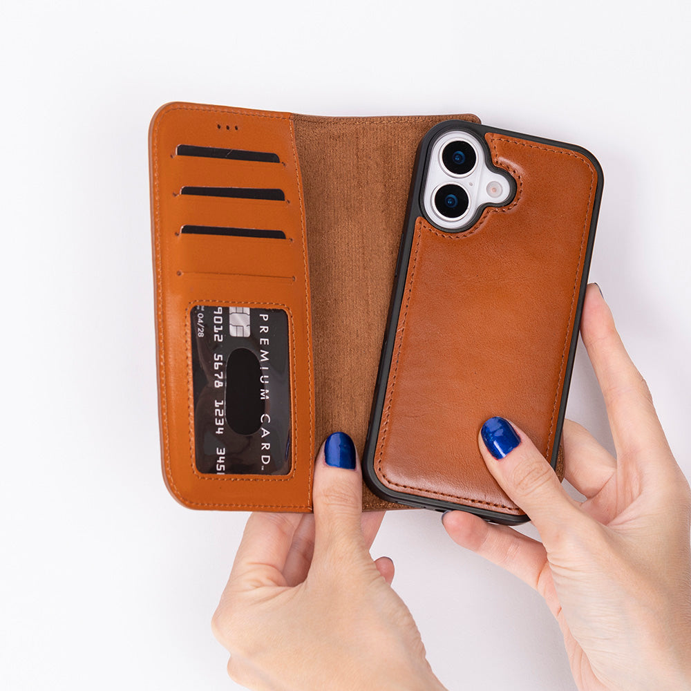 Magic iPhone 17 Series Leather Detachable Wallet Case