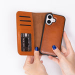 Magic iPhone 17 Series Leather Detachable Wallet Case