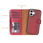 Magic iPhone 17 Series Leather Detachable Wallet Case