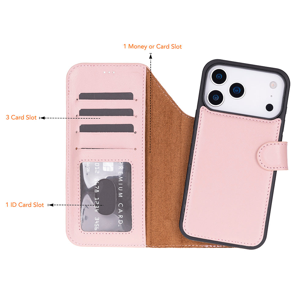 Magic iPhone 17 Series Leather Detachable Wallet Case