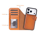 Magic iPhone 17 Series Leather Detachable Wallet Case