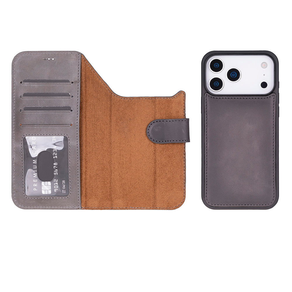 Magic iPhone 17 Series Leather Detachable Wallet Case