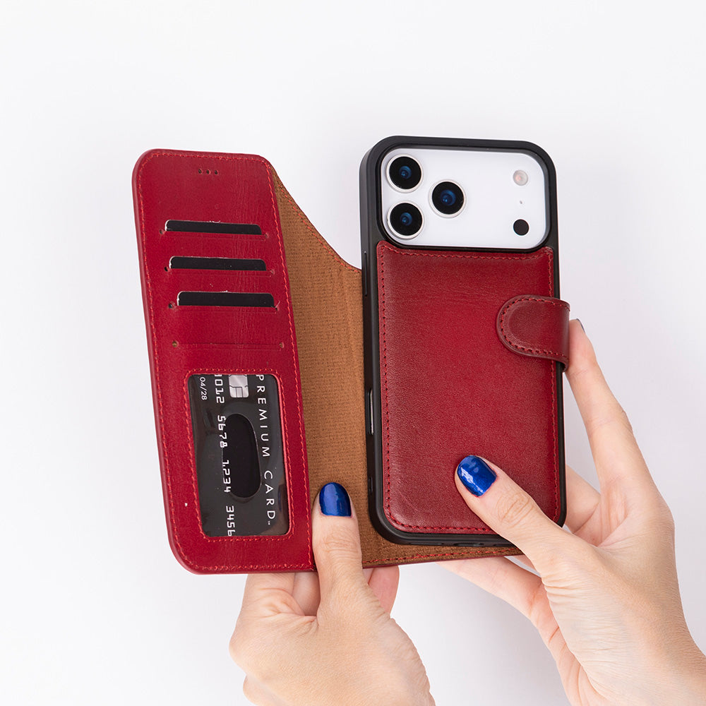 Magic iPhone 17 Series Leather Detachable Wallet Case