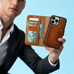 iPhone 15 / Pro / Max / Plus Leather Wallet Case With Card Holder MWWN