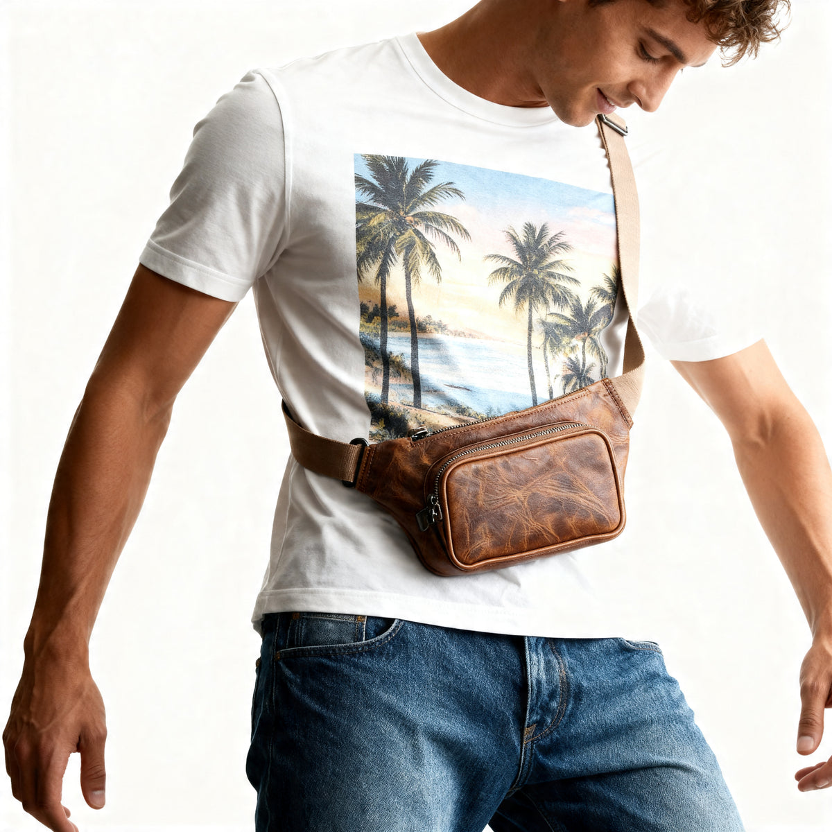 Apex Leather Waist Bag