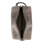 Genuine Leather Dopp Kit, Men's & Women's Toiletry Bag, Travel Organizer, Shaving Bag (Rhett)