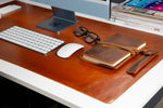 Leather Desk Mat: Water-Repellent Office Pad (Vero)