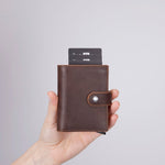 Minimalist Leather Smart Wallet – RFID Blocking Card Holder (Venus)