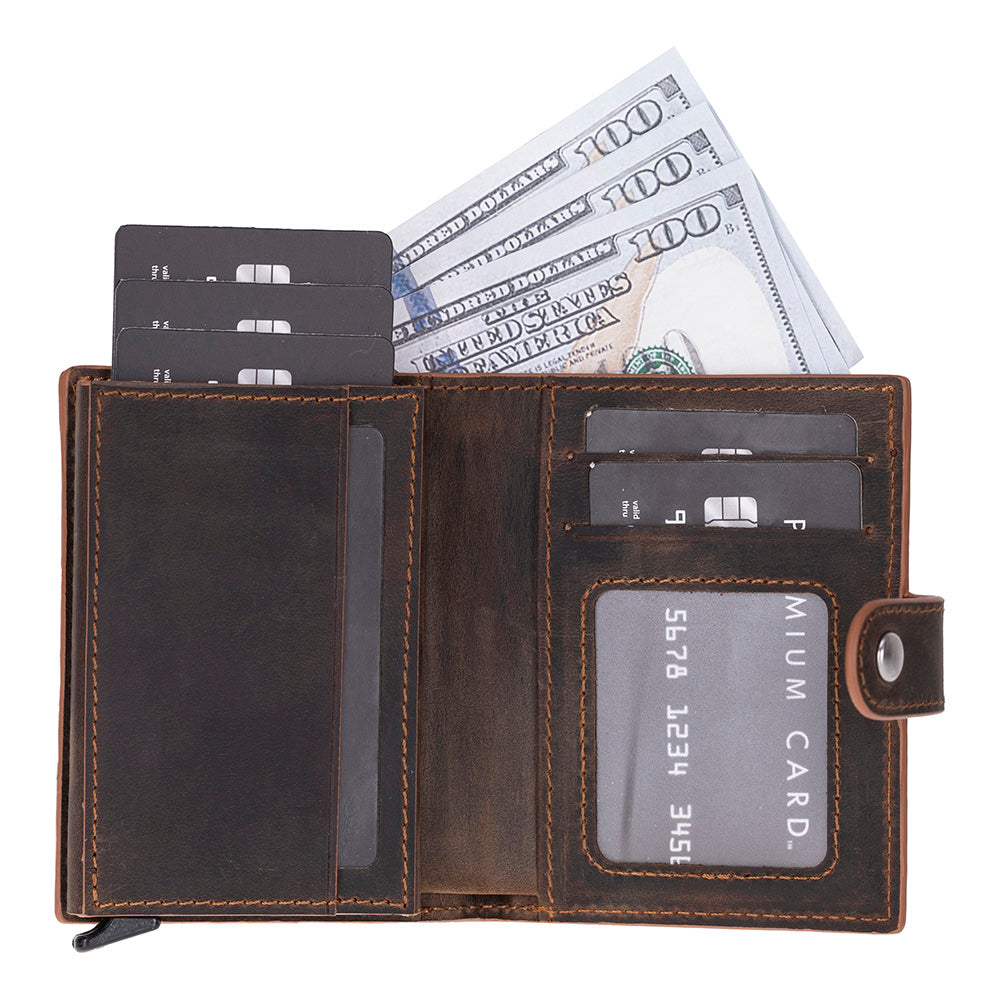 Minimalist Leather Smart Wallet – RFID Blocking Card Holder (Venus)