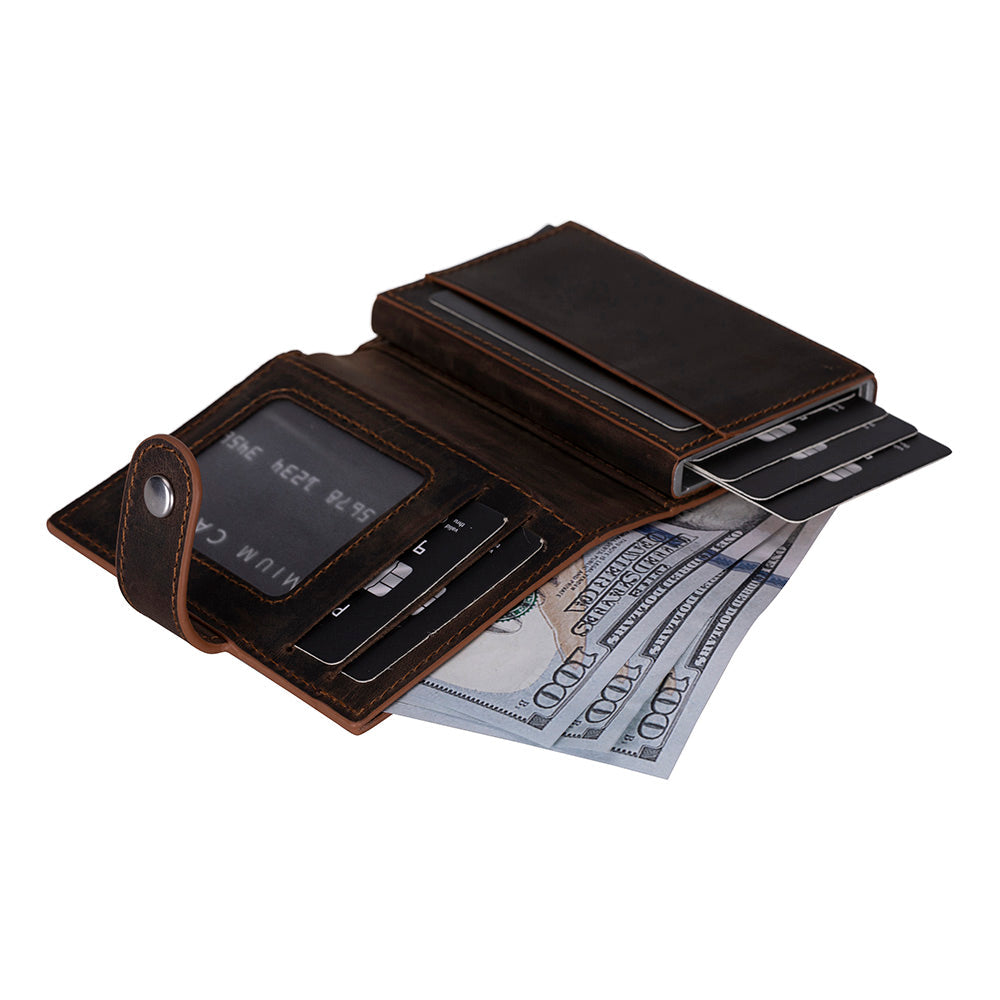 Minimalist Leather Smart Wallet – RFID Blocking Card Holder (Venus)