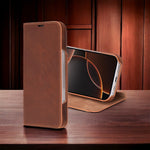The Stockholm iPhone 16 Series Leather Folio Case