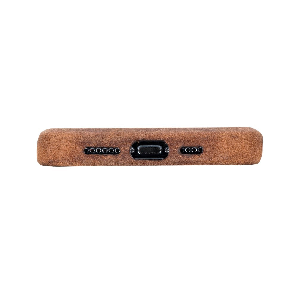 Apple iPhone 14 Series Leather Back Cover ROCK