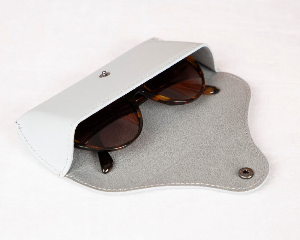 Leather Glasses Case Stylish Eyewear Protection (Optura)