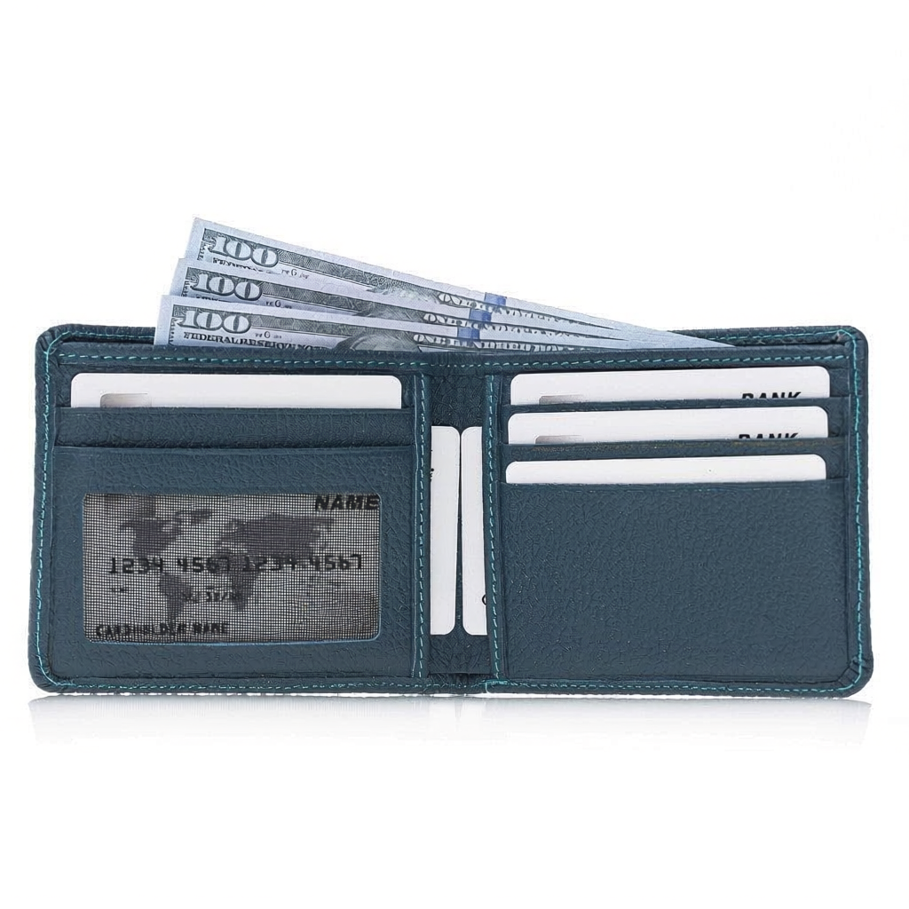 Leather Wallet – Genuine Leather Bifold Wallet with Card Slots (Torin)