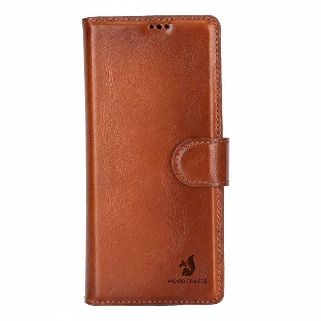 Handcrafted Leather Wallet Case for Samsung Galaxy Z Fold 6 – RFID Blocking (Zephyr)