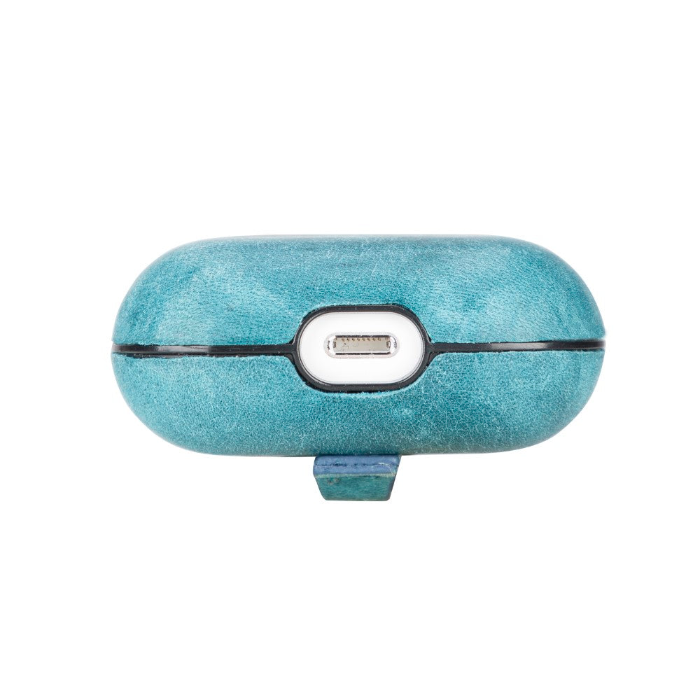Apple AirPods 3rd generation Compatible Leather Case Juni AA32 Blue