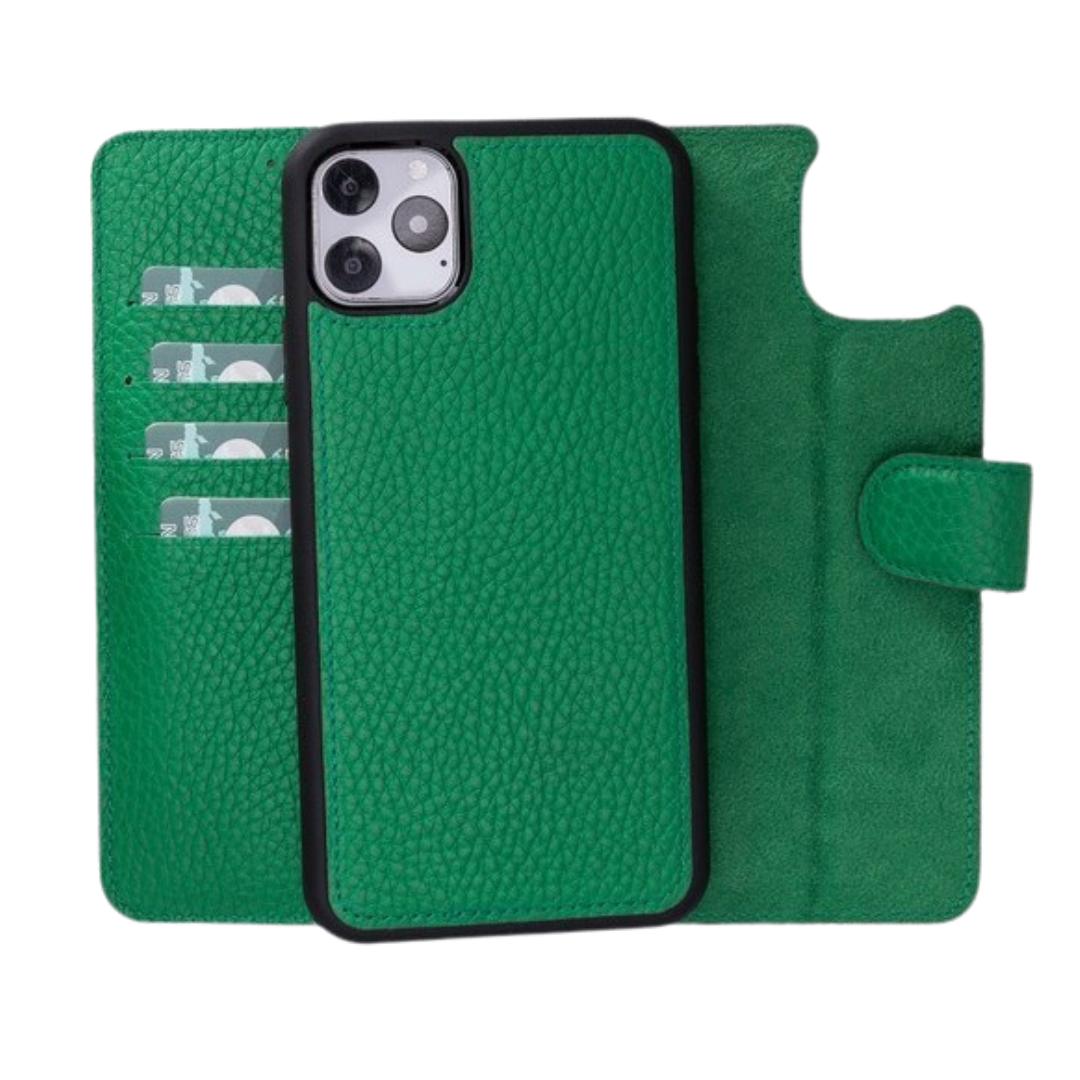 Apple iPhone 11 Series Compatible Leather Wallet Case