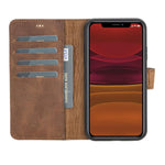 Apple iPhone 11 Series Compatible Leather Wallet Case