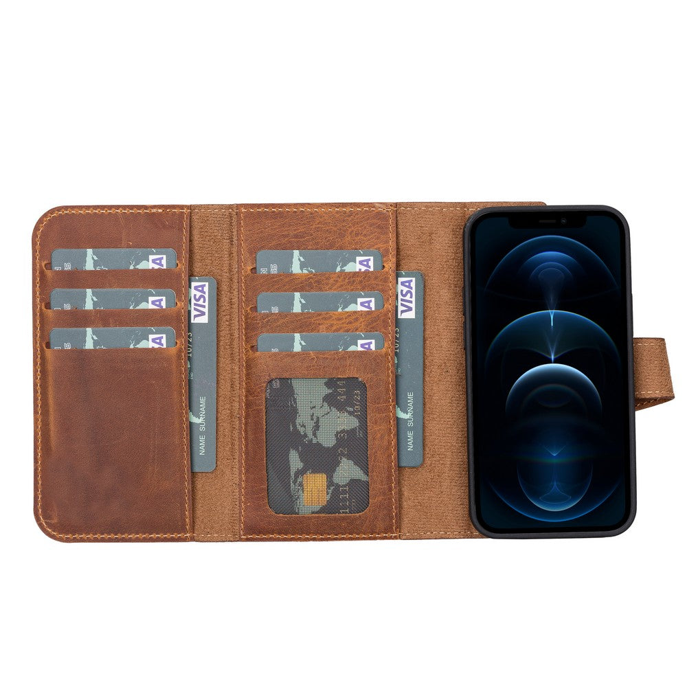 Apple iPhone 13 Series Leather Wallet Case Santa