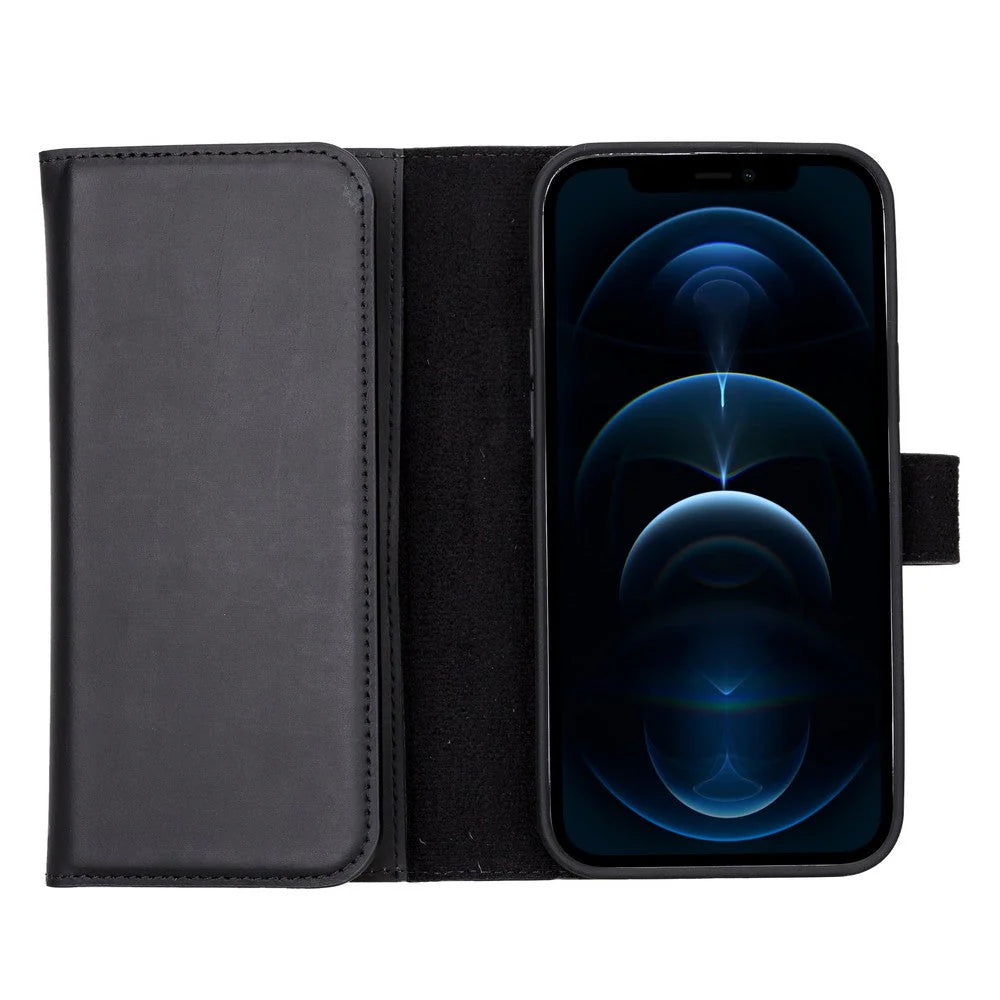 Santa iPhone 13 Pro Max Leather Detachable Wallet Case
