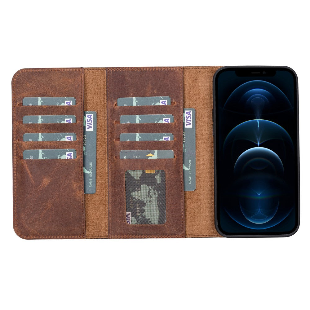 Apple iPhone 13 Series Leather Wallet Case Santa