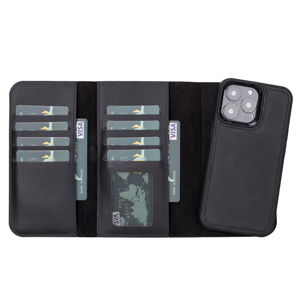 Apple iPhone 13 Series Leather Wallet Case Santa