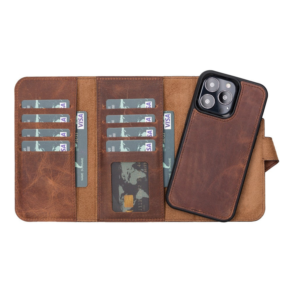 Apple iPhone 13 Series Leather Wallet Case Santa