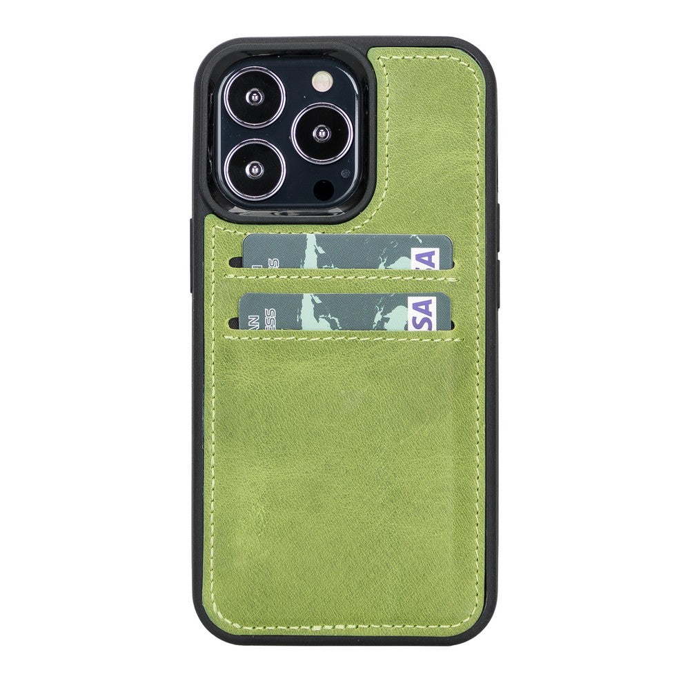 Apple iPhone 13 Series Leather Card Holder Back Cover