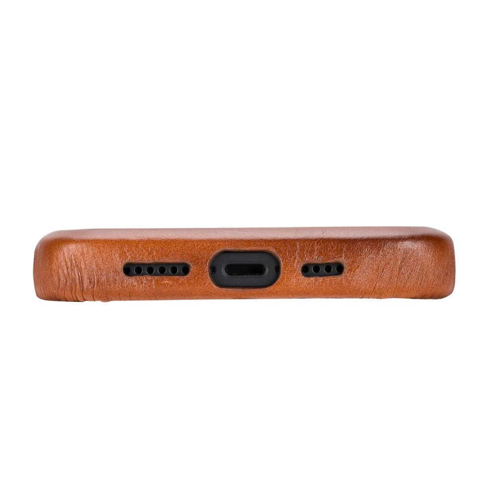 Apple iPhone 14 Series Leather Back Cover ROCK
