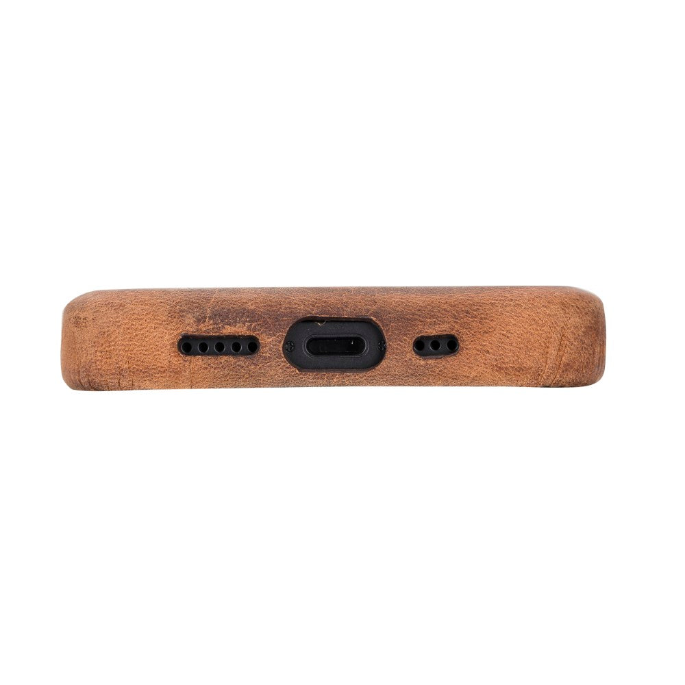 Apple iPhone 15 Series Leather Back Cover ROCK