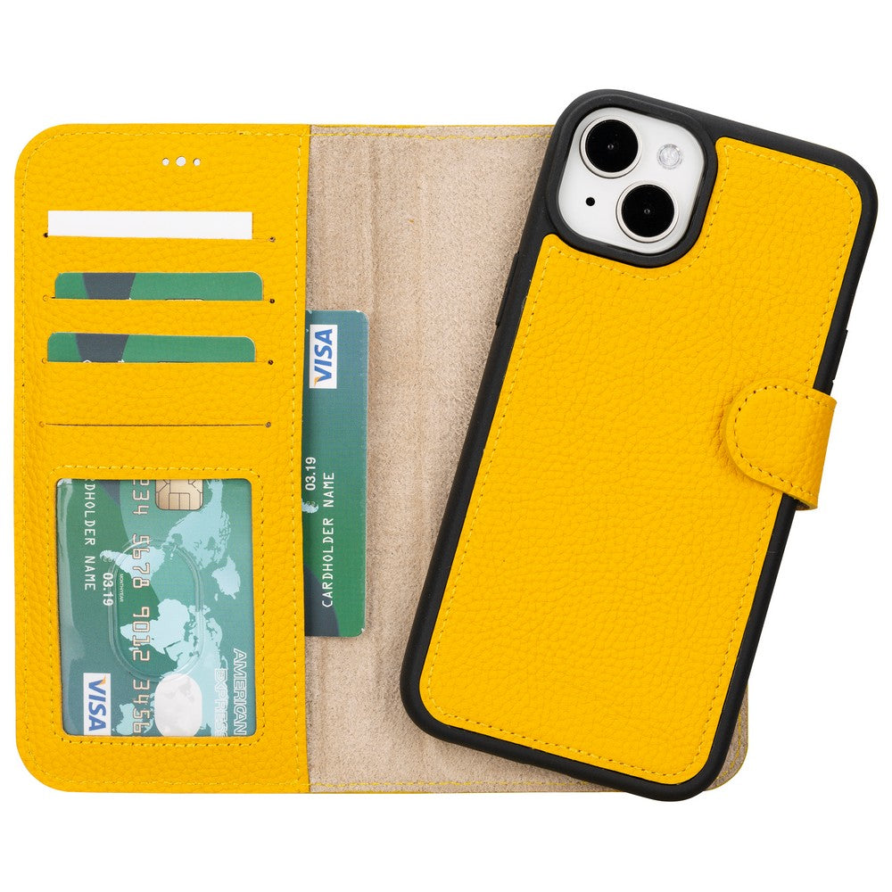 Apple iPhone 15 Series Leather Wallet Case MWWN