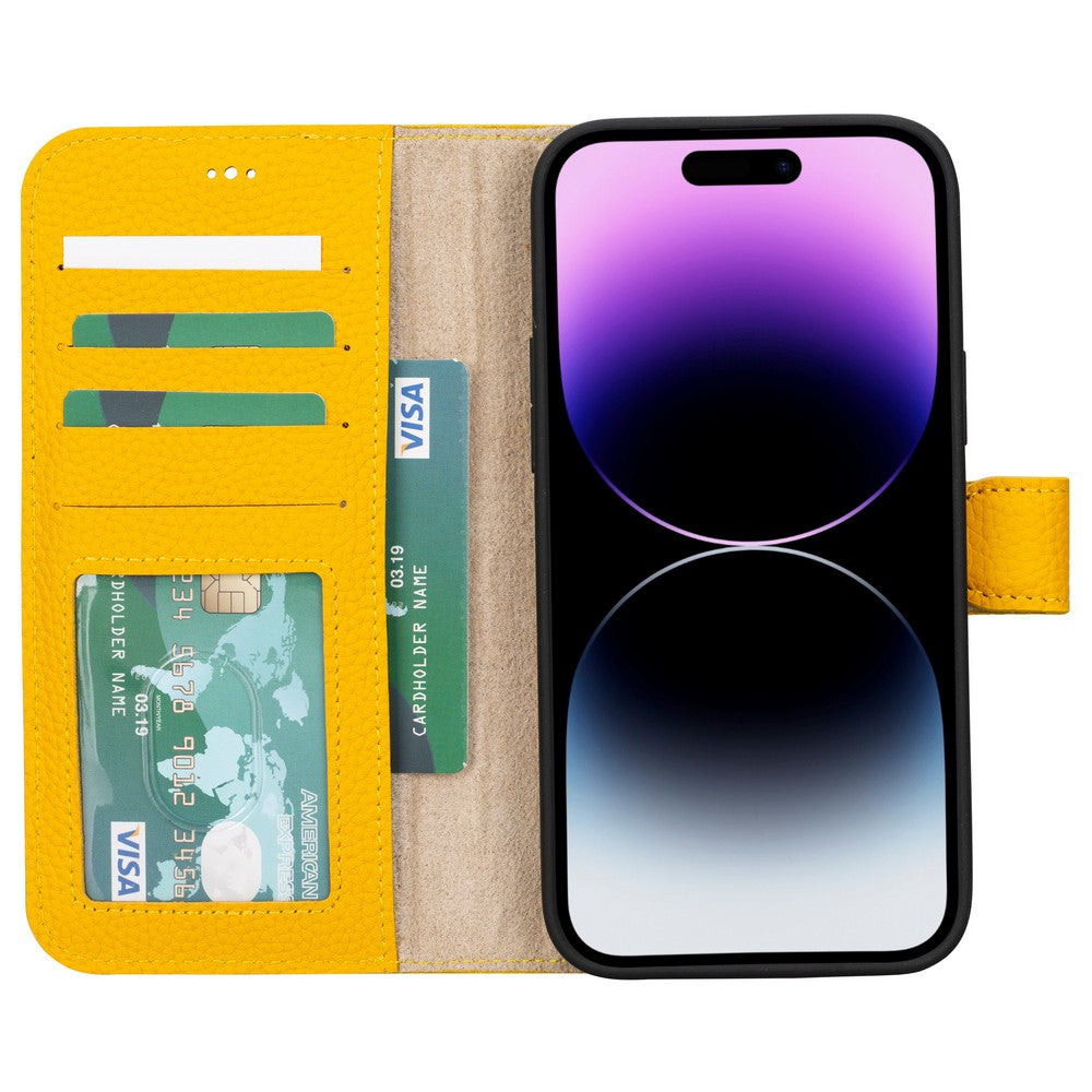 Apple iPhone 15 Series Leather Wallet Case MWWN
