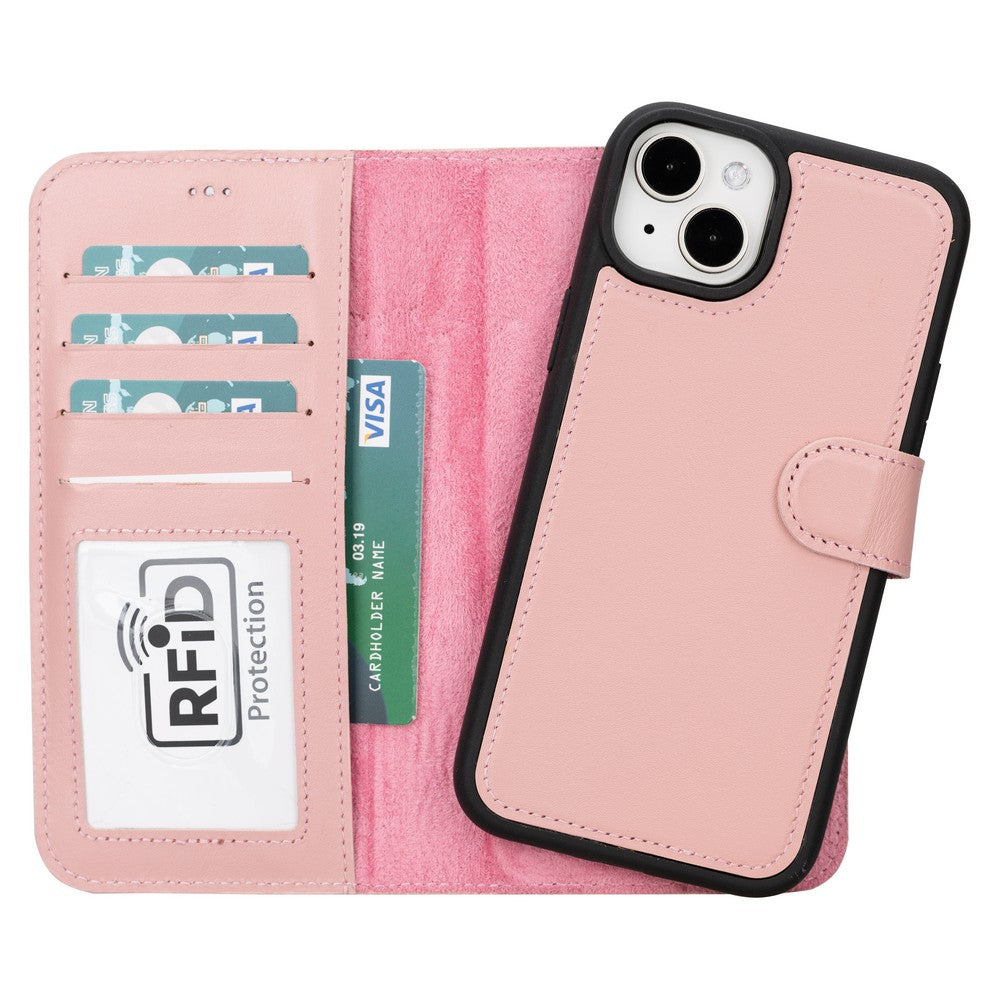 Apple iPhone 15 Series Leather Wallet Case MWWN