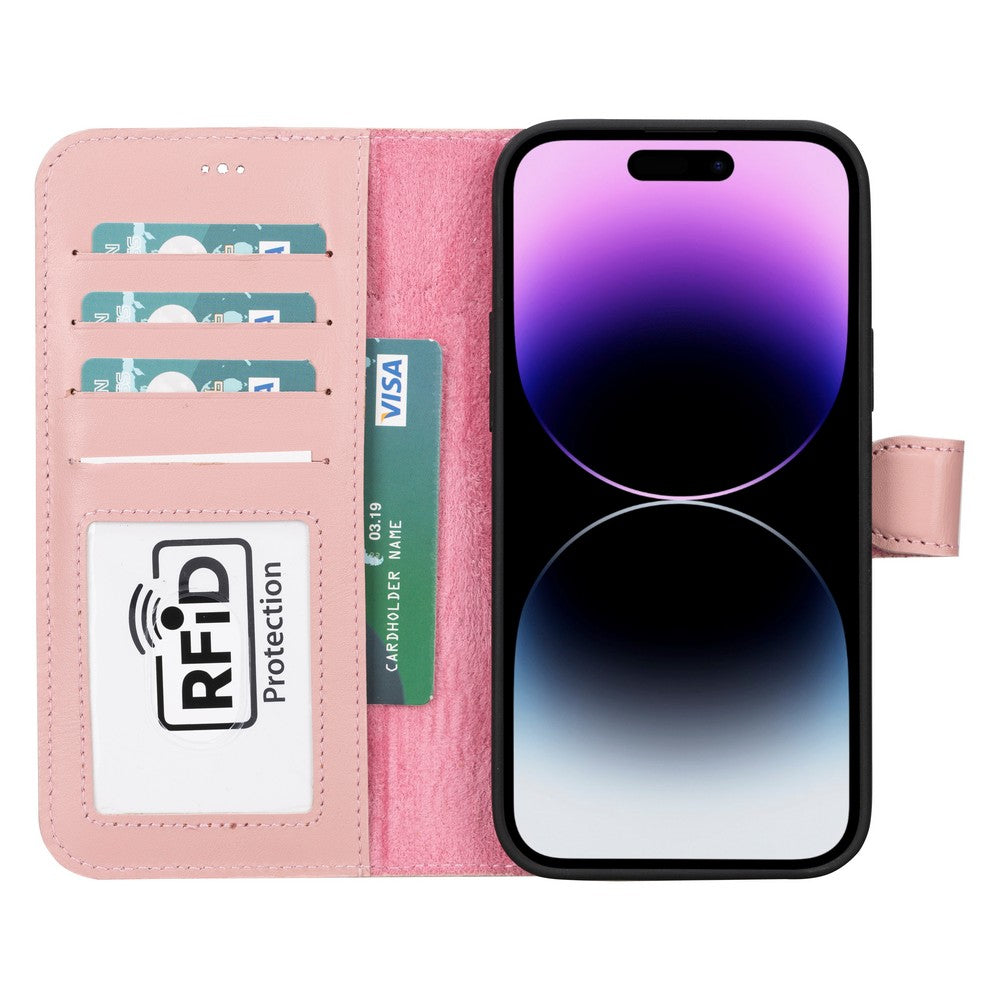Apple iPhone 15 Series Leather Wallet Case MWWN