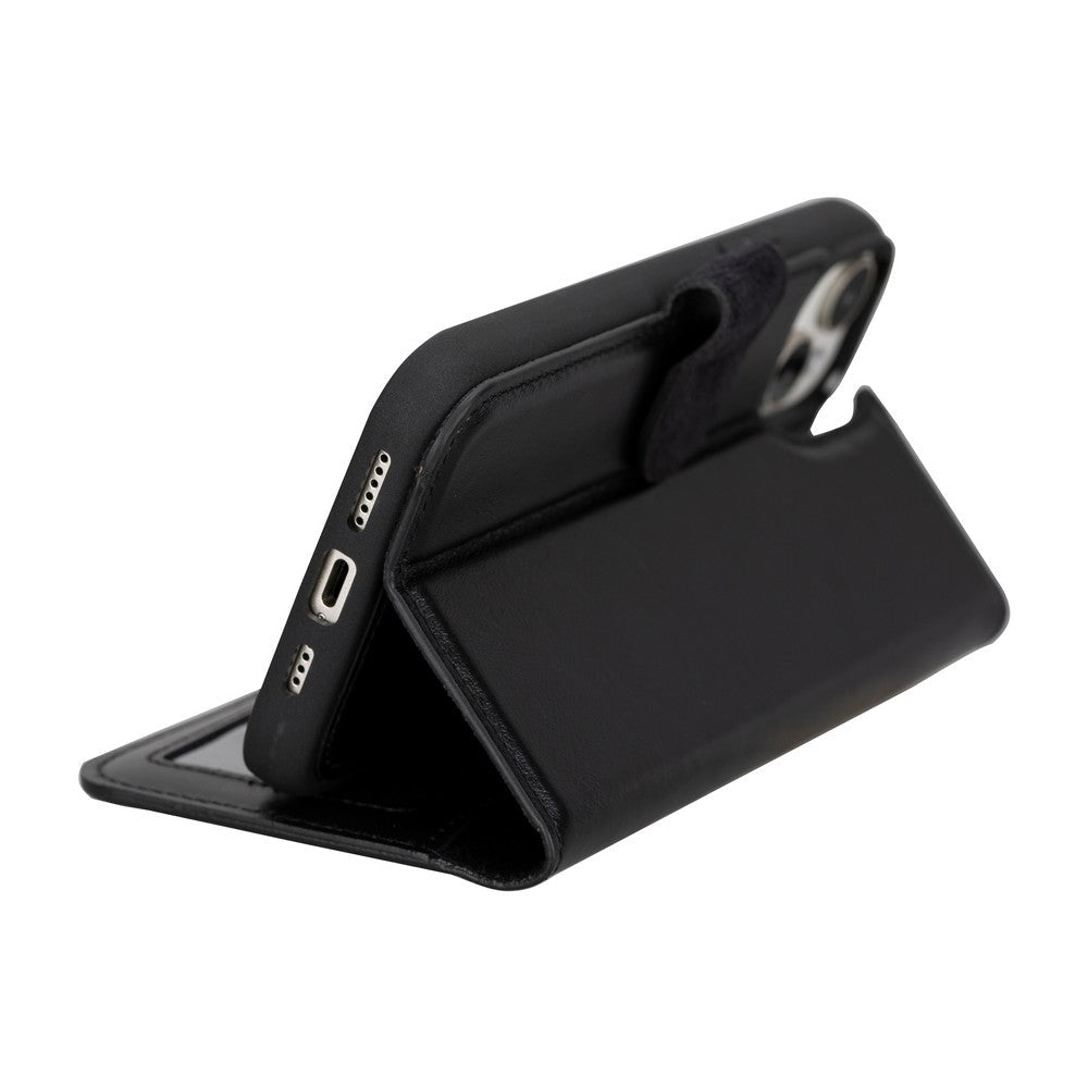 Apple iPhone 15 Series Leather Wallet Case MWWN