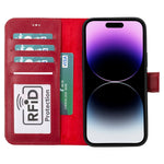 Apple iPhone 15 Series Leather Wallet Case MWWN