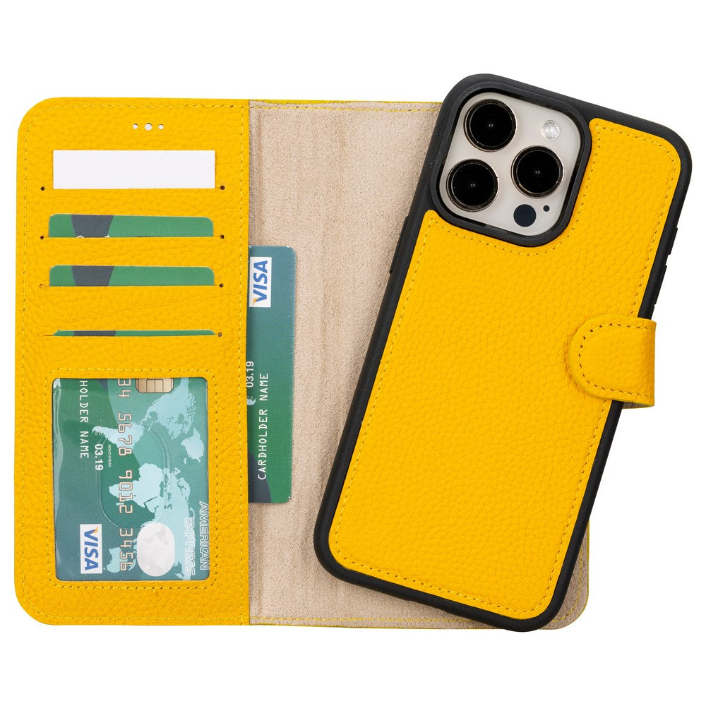 Apple iPhone 15 Series Leather Wallet Case MWWN