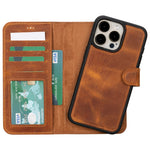 Apple iPhone 15 Series Leather Wallet Case MWWN