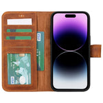 Apple iPhone 15 Series Leather Wallet Case MWWN