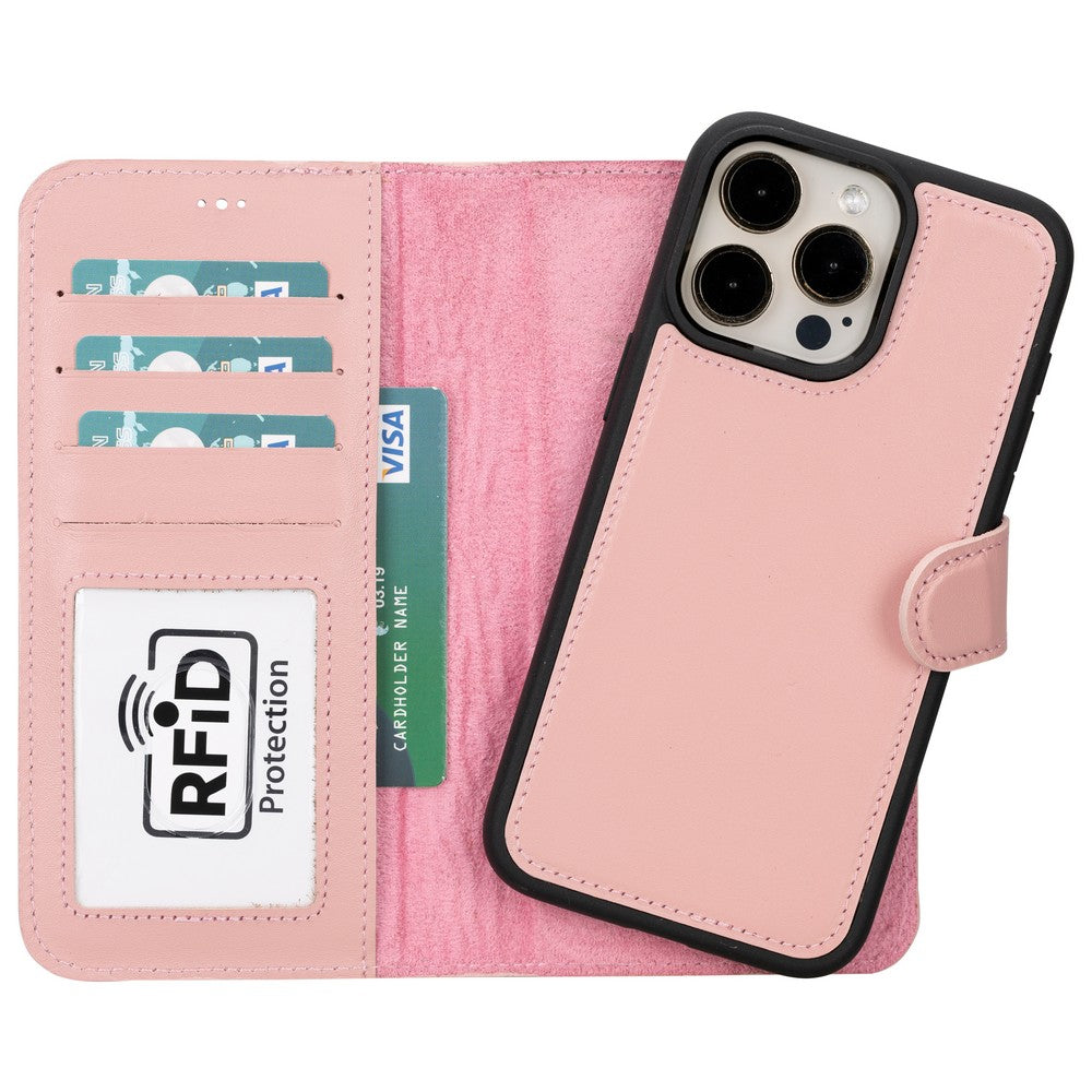 Apple iPhone 15 Series Leather Wallet Case MWWN