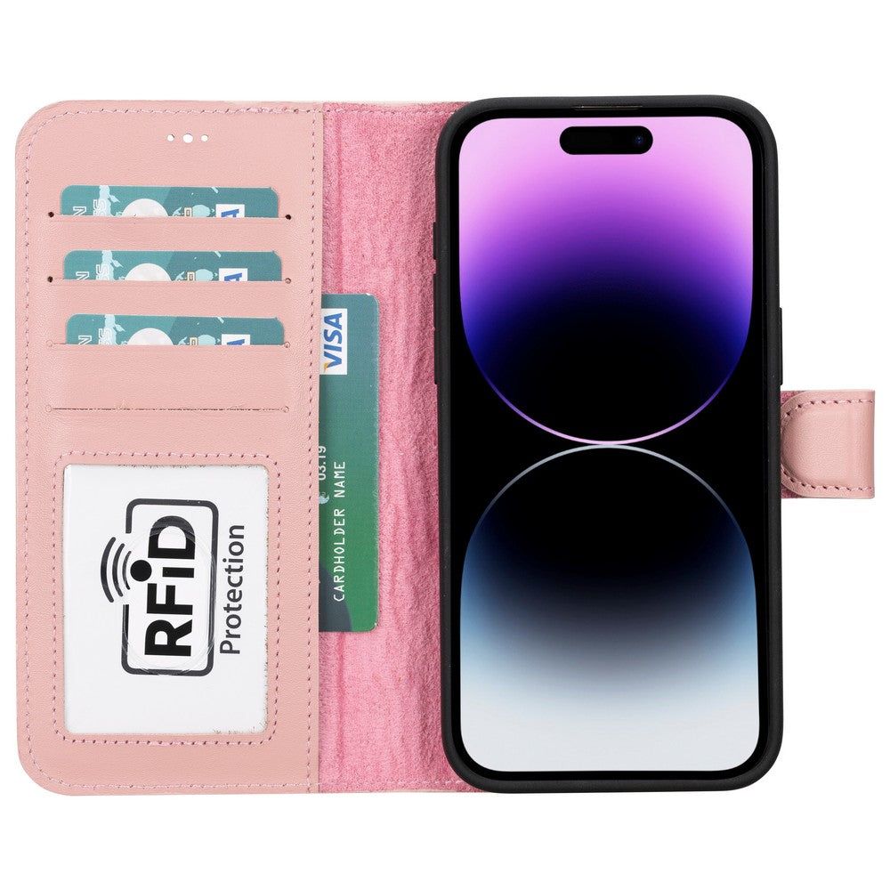 Apple iPhone 15 Series Leather Wallet Case MWWN