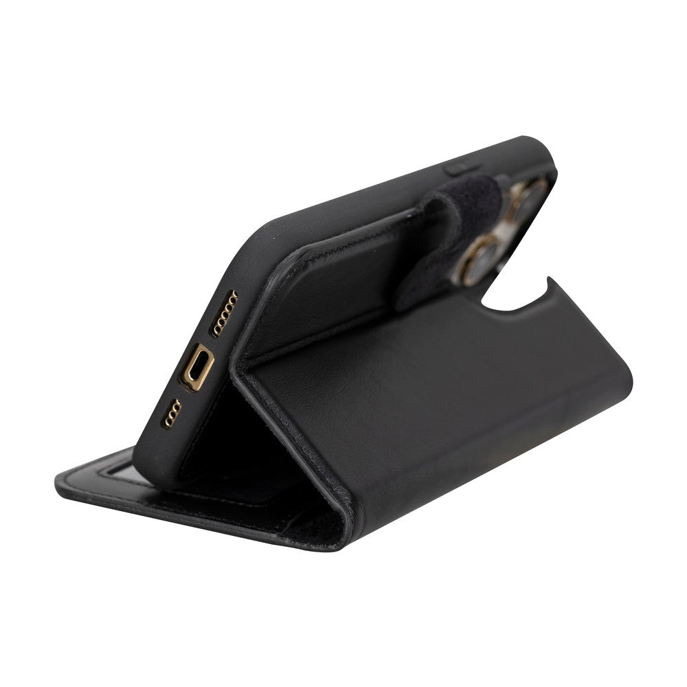 Apple iPhone 15 Series Leather Wallet Case MWWN