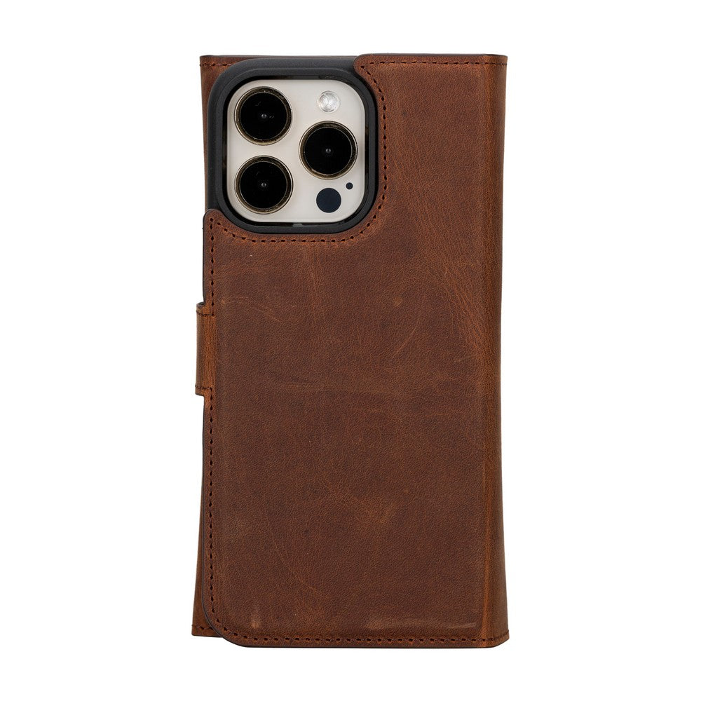 Apple iPhone 15 Series Leather Wallet Case Santa