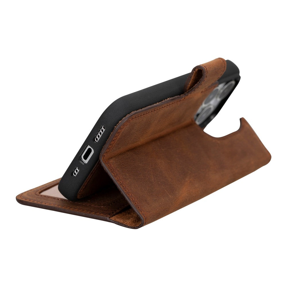 Apple iPhone 15 Series Leather Wallet Case Liluri