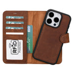 Apple iPhone 15 Series Leather Wallet Case MWWN