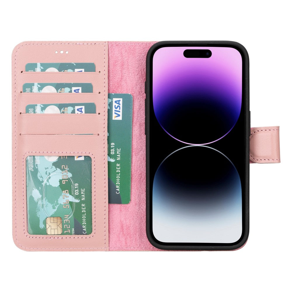 Apple iPhone 15 Series Leather Wallet Case MWWN