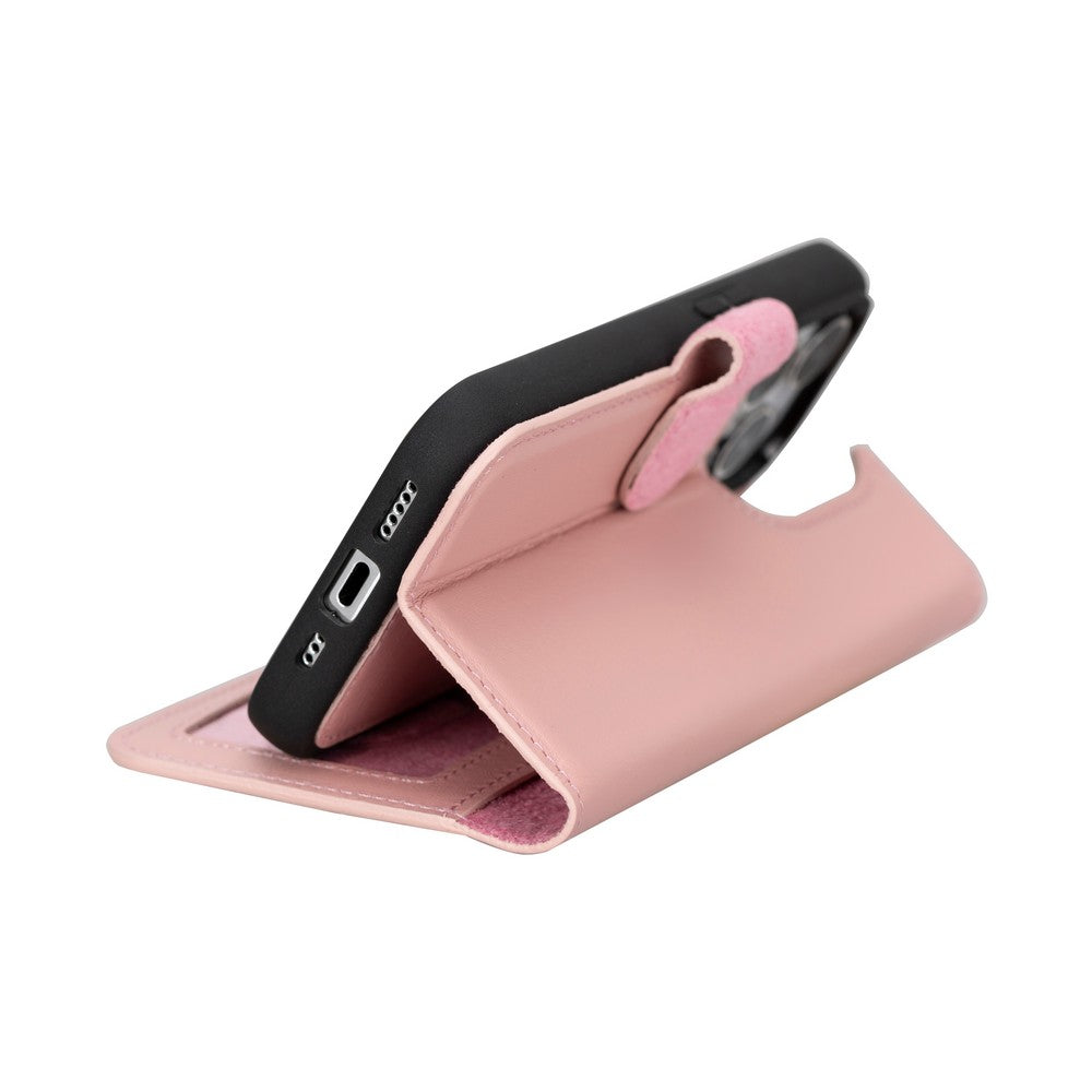 Apple iPhone 15 Series Leather Wallet Case MWWN